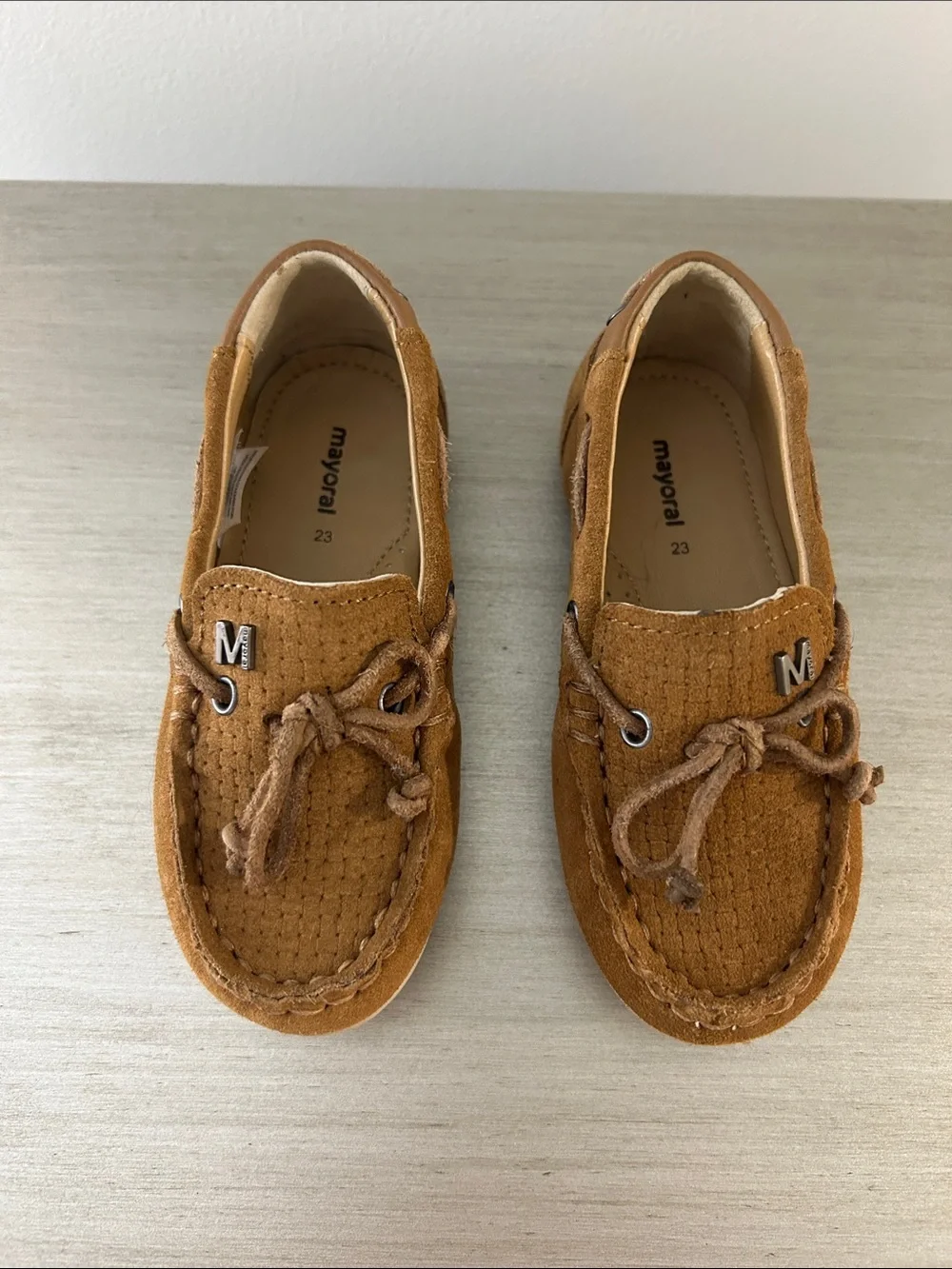 Mayoral Brown Suede Kids Loafers